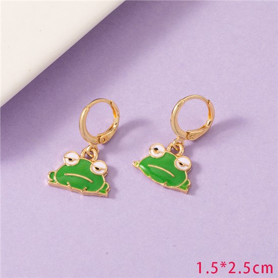 Cute Frog Alloy Earrings