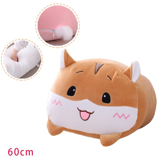 Hamster Stuffed Animal Soft Plush Hugging Pillow Toy Gifts for Kids