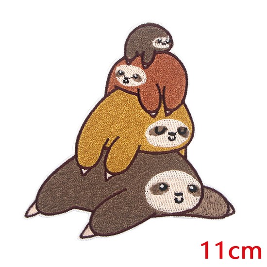 Sloth Cute Cartoon  Patch Animals Embroidery Patches Sew On or Iron On Patcheshes