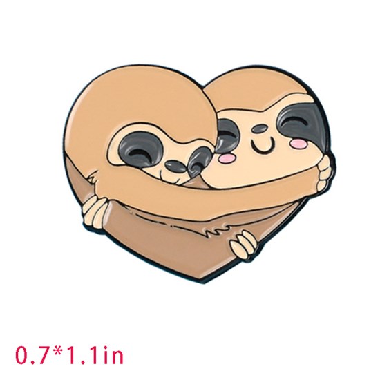 Cute Cartoon Animal Sloth Enamel Pin Brooch