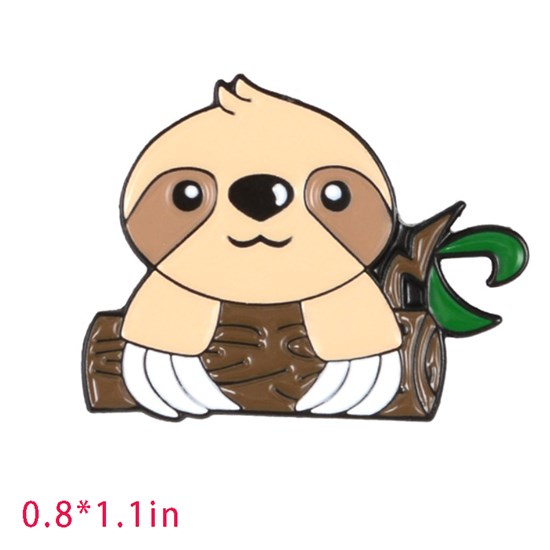 Cute Cartoon Animal Sloth Enamel Pin Brooch