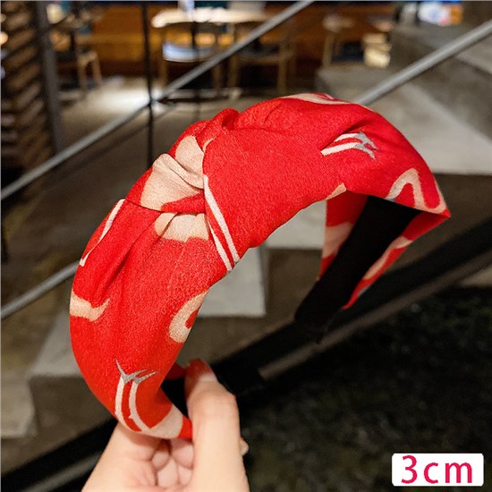 Flamingo Wide Turban Headbands Fabric Hair Hoop