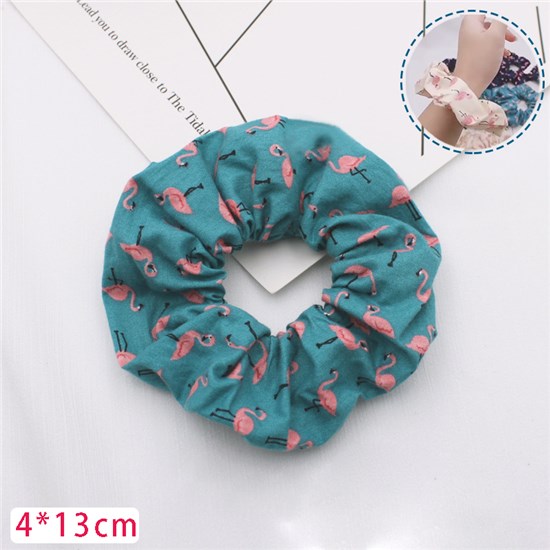 Flamingo Hair Scrunchies