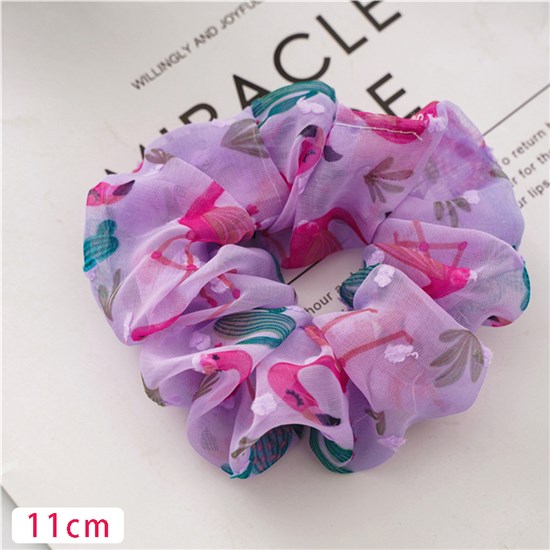 Flamingo Hair Scrunchies