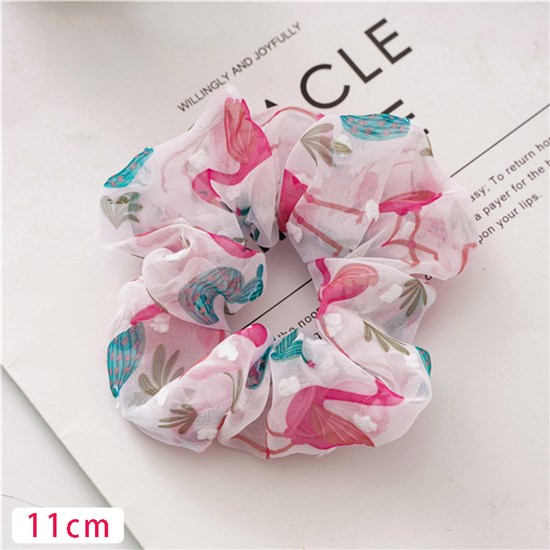 Flamingo Hair Scrunchies