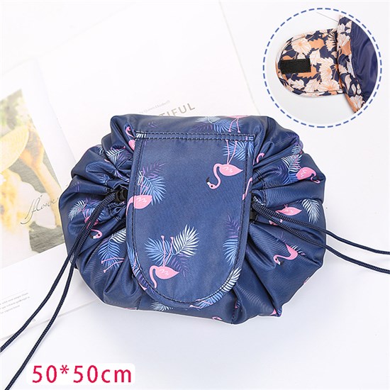 Flamingo Makeup Bag Drawstring Toiletry Bag For Travel