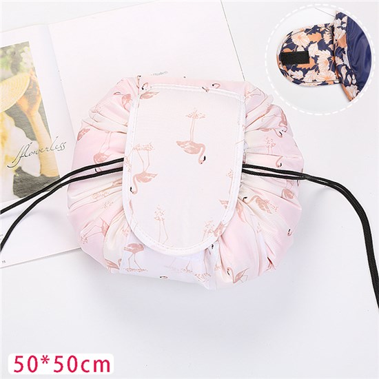 Flamingo Makeup Bag Drawstring Toiletry Bag For Travel