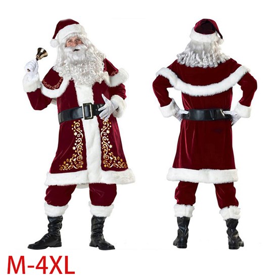 Christmas Santa Claus Dress Costume Set