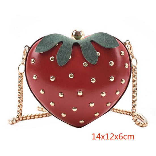 Cute Strawberry PU Shoulder Bag