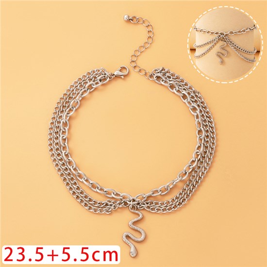 Fashion Snake Alloy Anklet Jewelry Accessories