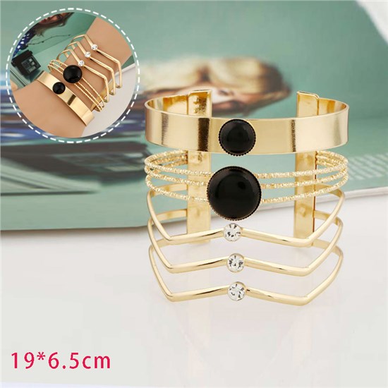 Multilayer Cross Wire Bangle Bracelet Open Adjustable Wide Cuff Bracelet 