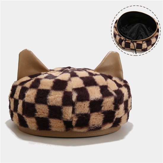 Women Winter Beret Cute Cat Ear Hat