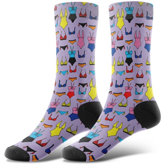 Cute Funny Novelty Underwear Socks With Underpants Pattern