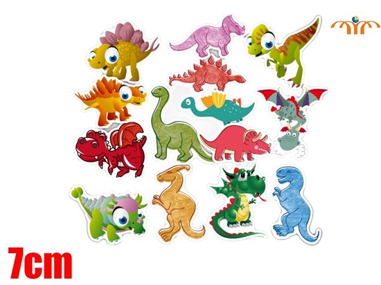 Anime Dinosaur Stickers Set