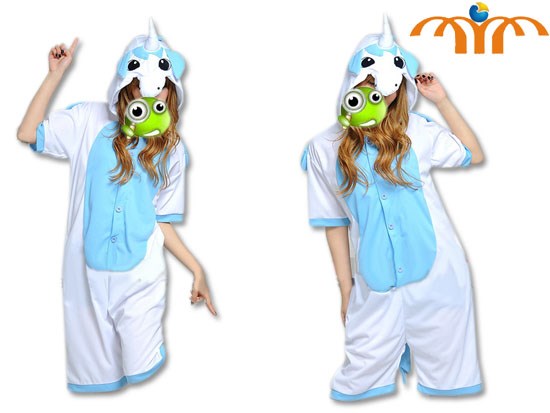 Cartoon Unicorn Summer Kigurumi Onesie Cosplay Animal Jumpsuit Costume