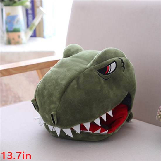 Funny Novelty Cute Dinosaur Plush Hat Photo Props Dress Up Hat Cosplay Halloween Party Costume Headgear
