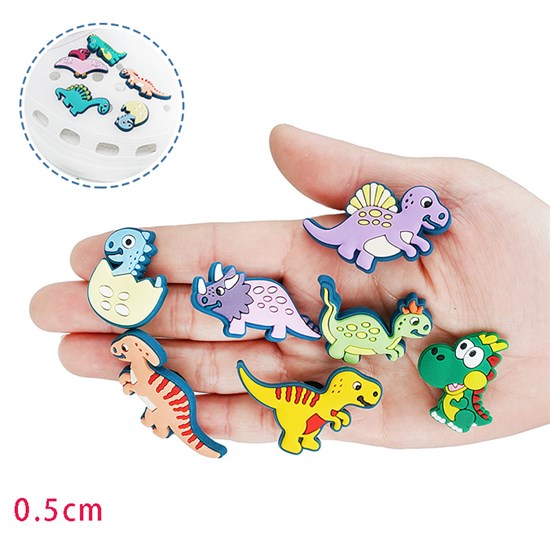 Dinosaur Cartoon Shoe Charms Funny Decorations Accessories For Shoes