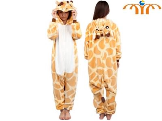 Cartoon Giraffe Kigurumi Onesie Cosplay Animal Jumpsuit Costume