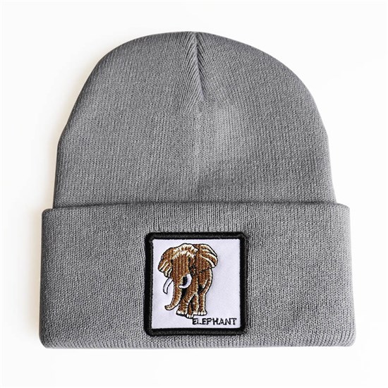 Elephant Grey Knit Hat