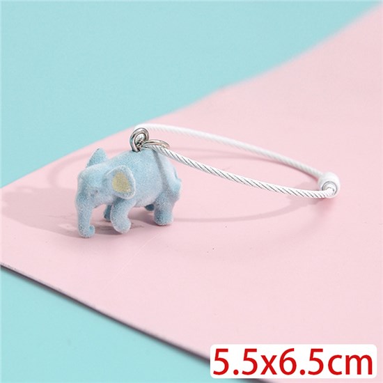 Cute Elephant Pendant Keychain Key Ring