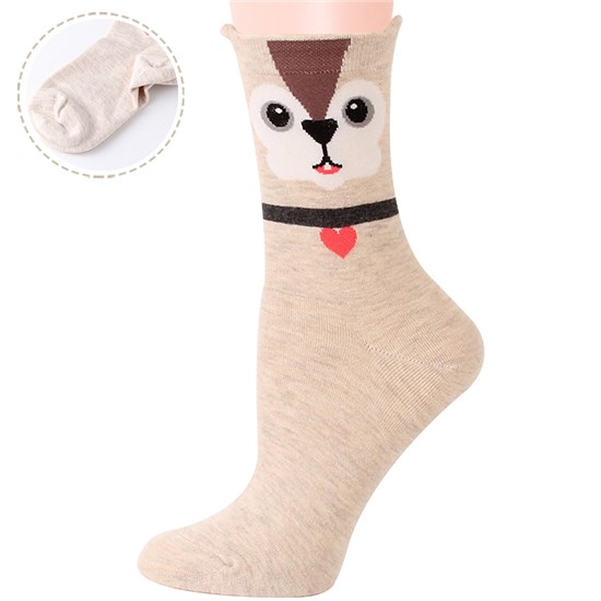 Womens Squirrel Socks Cute Animal Cotton Ankle Sock Funny Colorful Novelty Sox Women Gift