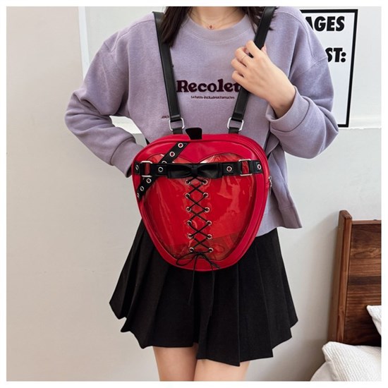 Punk PU Backpack Anime Apple Ita Bag