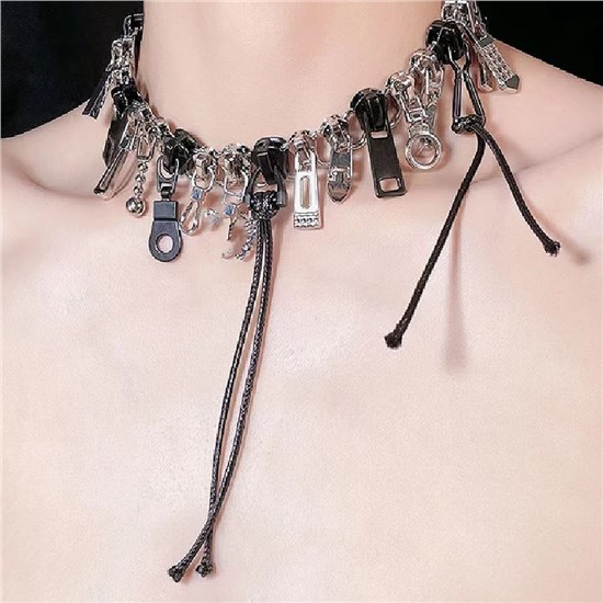 Punk Black Choker Necklace