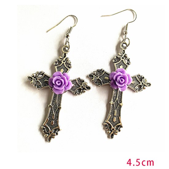 Punk Fashion Cross Earrings
