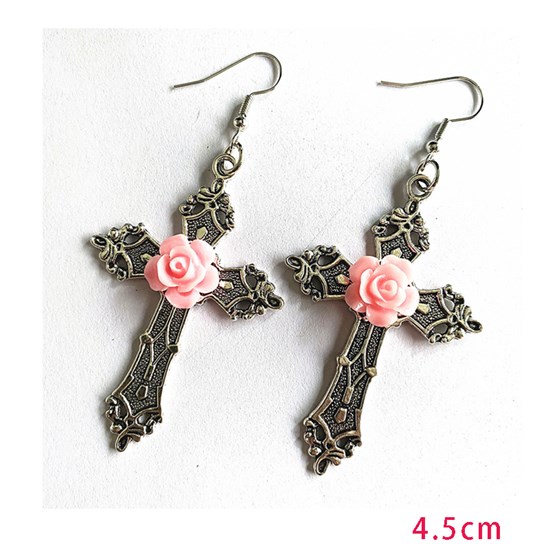 Punk Fashion Cross Earrings