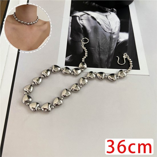 Punk Love Hearts Alloy Chokers Necklace
