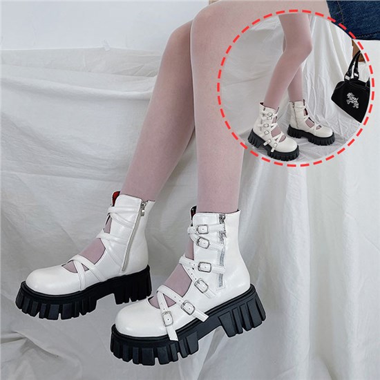 Punk Womens Shoes Goth Cosplay Shoes