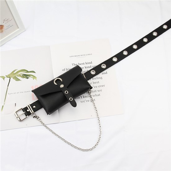 Punk PU Waist Belt for Women