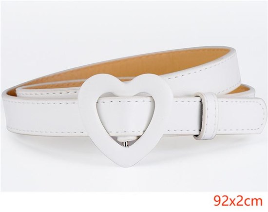 Punk White PU Waist Belt for Women