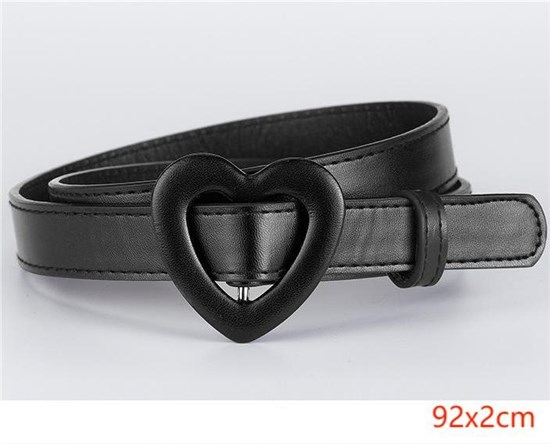 Punk Black PU Waist Belt for Women