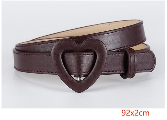 Punk Dark Brown PU Waist Belt for Women