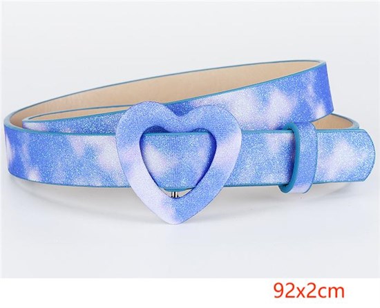 Punk Blue PU Waist Belt for Women