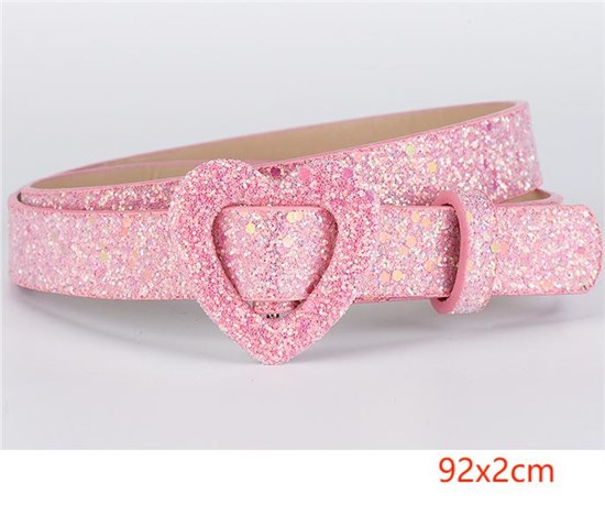 Punk Pink PU Waist Belt for Women