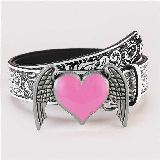 Punk Heart PU Waist Belt