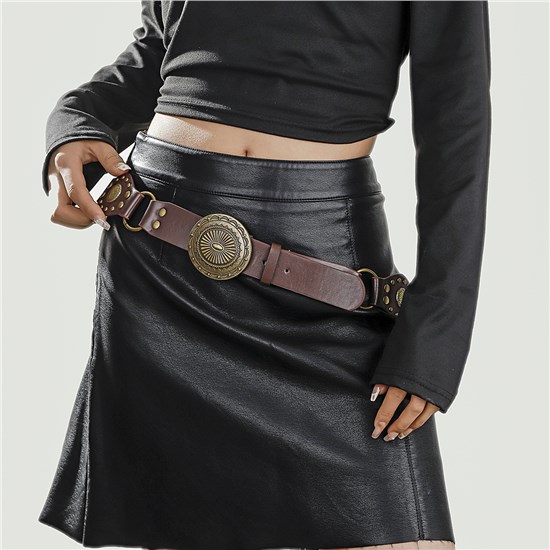 Punk PU Waist Belt