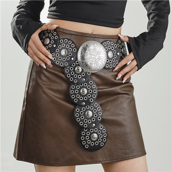 Punk PU Waist Belt
