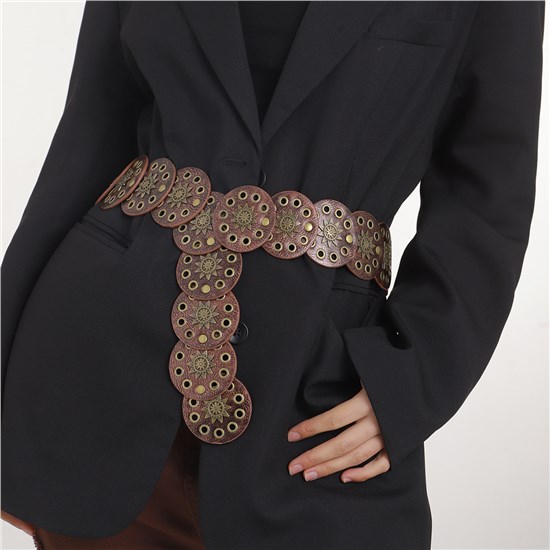 Punk PU Waist Belt