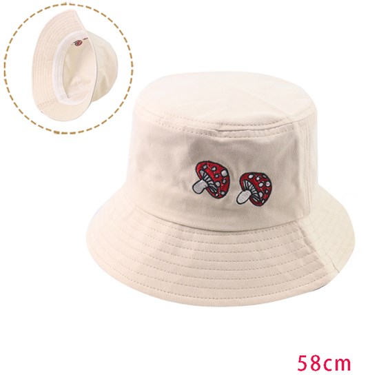 Mushroom Bucket Hat Beach Fisherman Hats Travel Fisherman Cap