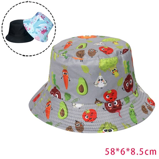 Avocado Pepper Bucket Hat Beach Fisherman Hats Travel Fisherman Cap