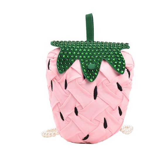Cute Pink Strawberry Fruit Shoulder Bag