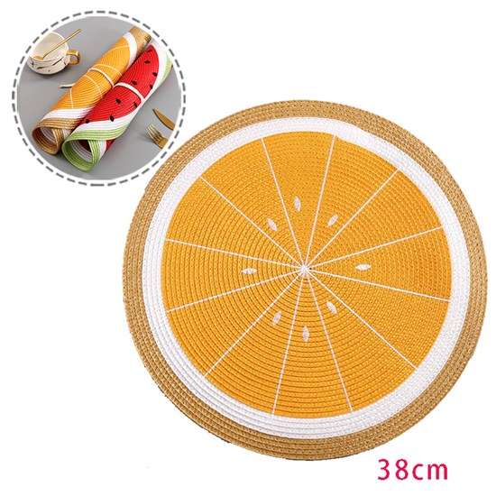 Cute Orange Weave Coaster