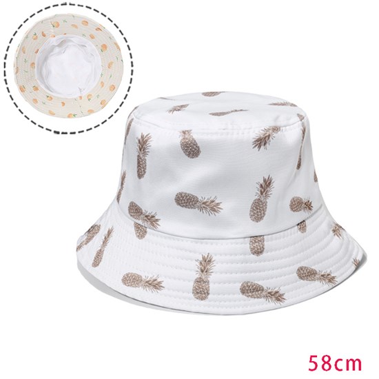 Pineapple Fruits Bucket Hat Beach Fisherman Hats Travel Fisherman Cap