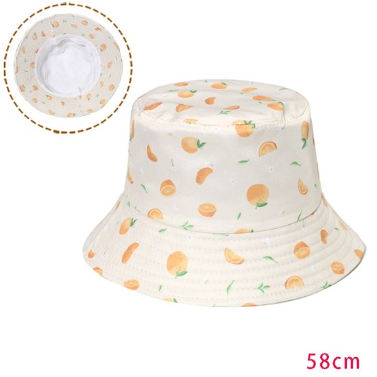 Orange Bucket Hat Beach Fisherman Hats Travel Fisherman Cap