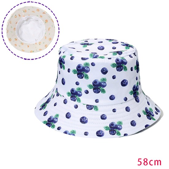 Blueberry Bucket Hat Beach Fisherman Hats Travel Fisherman Cap