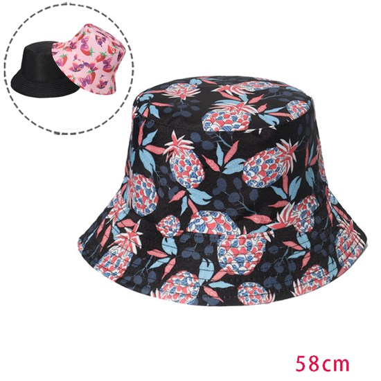 Pineapple Fruits Bucket Hat Beach Fisherman Hats Travel Fisherman Cap