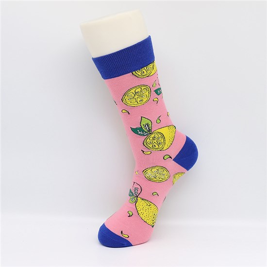 Cartoon Lemon Socks Fruits Socks 